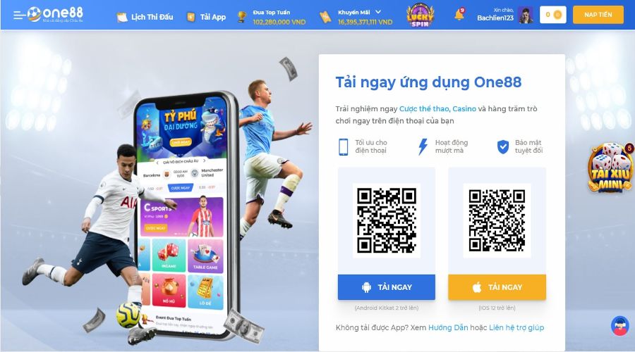 Review One88 đa dạng nền tảng cá cược